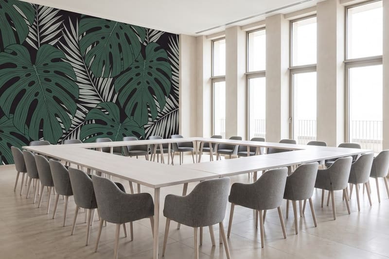Carta da parati Foresta d'Ombra© in una sala conferenze d'albergo